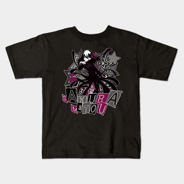 Dark Sakura Matou - Heavens Feel Kids T-Shirt by xEmiya